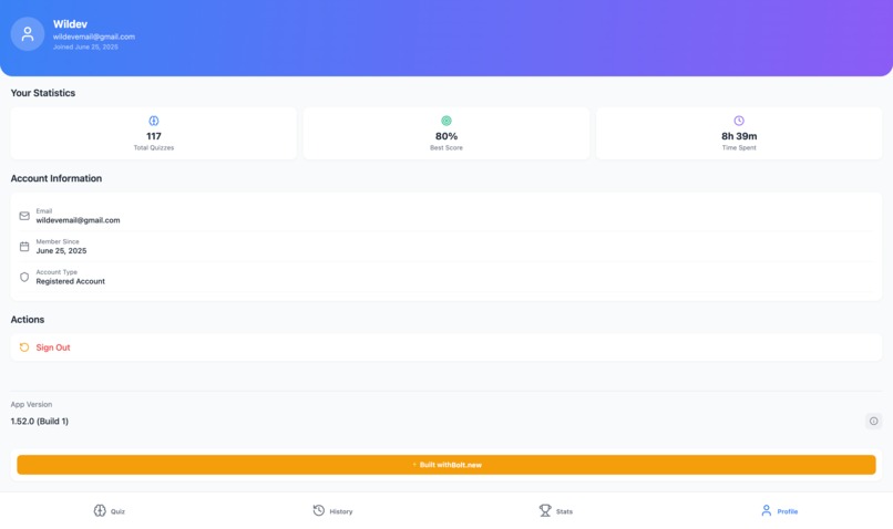 MindLift: AI quizzes from any topic you choose – screenshot 4