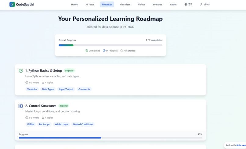 codeSaathi – screenshot 2
