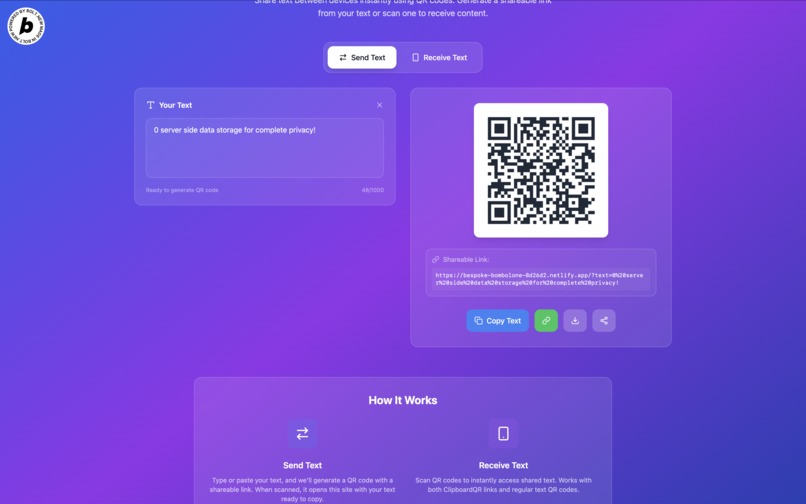ClipboardQR – screenshot 2