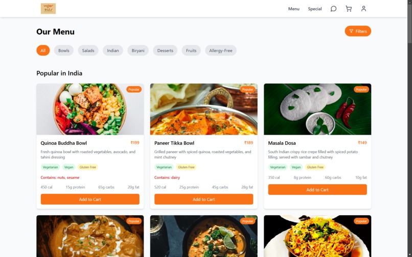 vigor eats – screenshot 5