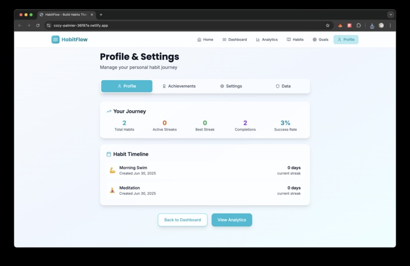 HabitFlow – screenshot 2