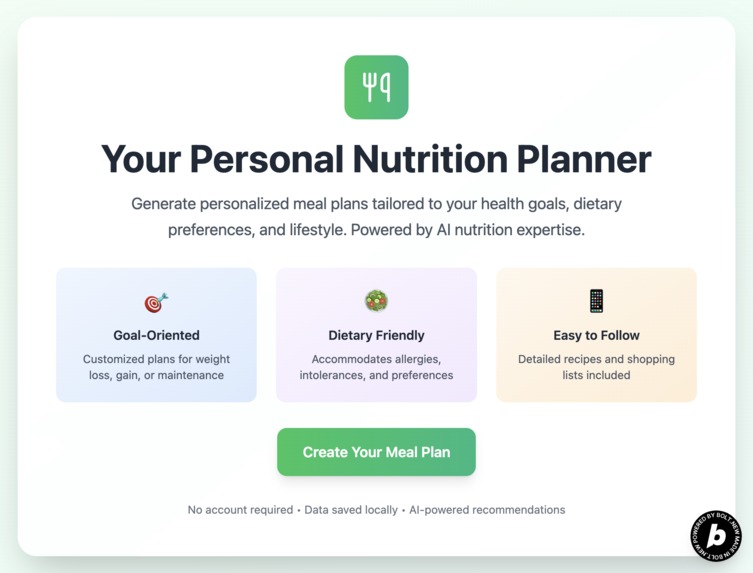 NutriPlanFor.me – screenshot 1