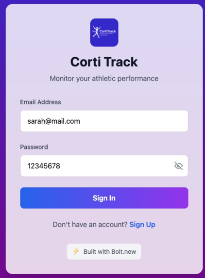 CortiTrack  – screenshot 2