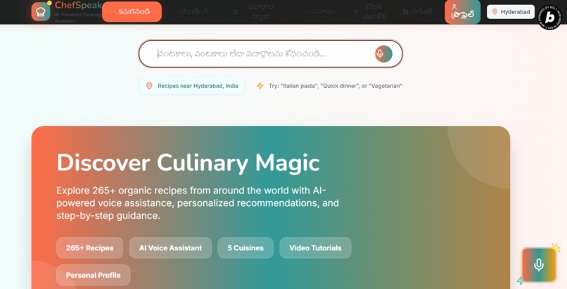 Chef-Speaks - Your AI-Powered Voice Cooking Companion – screenshot 7