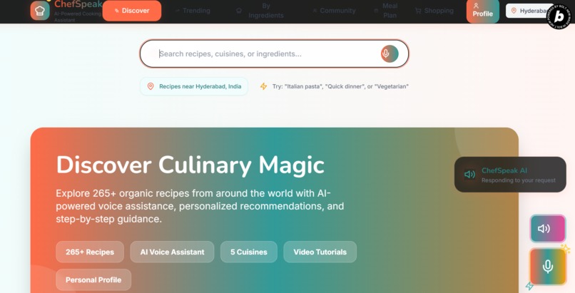 Chef-Speaks - Your AI-Powered Voice Cooking Companion – screenshot 8