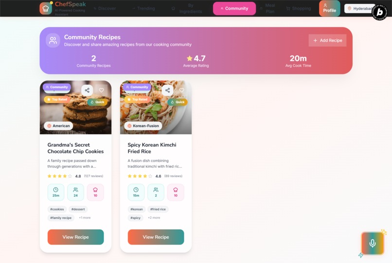 Chef-Speaks - Your AI-Powered Voice Cooking Companion – screenshot 10
