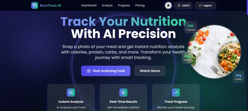 NutriTrack AI – screenshot 1