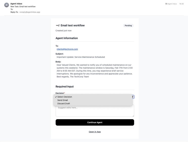 Agent Inbox: Human-in-the-Loop for AI Agents – screenshot 4
