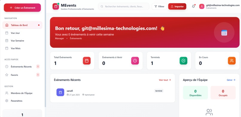 MyEvents - Gestion Professionnelle d'Événements – screenshot 1
