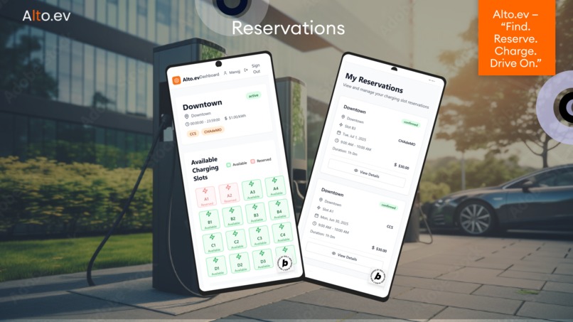 Alto.ev — “Find. Reserve. Charge. Drive On.” – screenshot 1