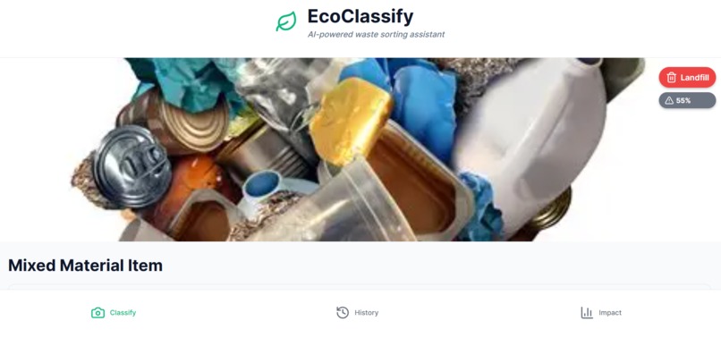 EcoClassify – screenshot 1