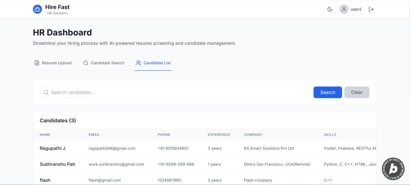 Hire Fast – screenshot 3