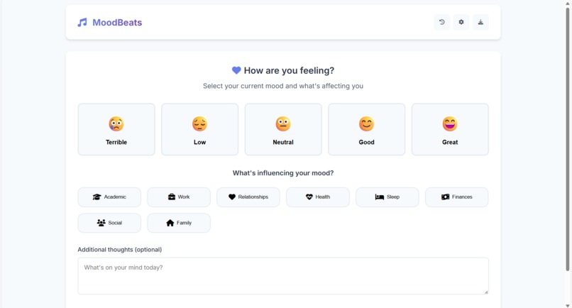 MoodBeats – screenshot 1