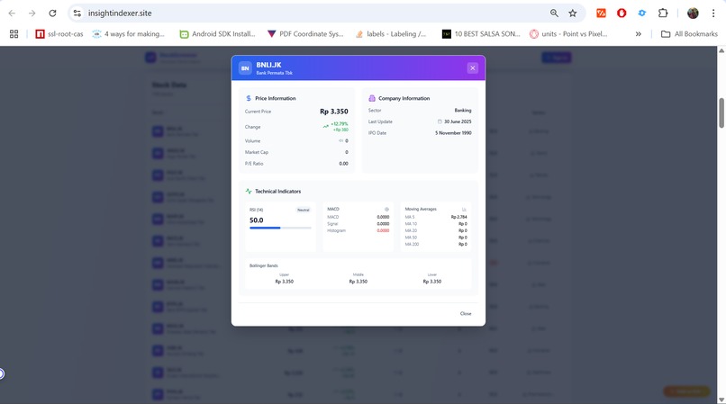 IHSG Screener – screenshot 1