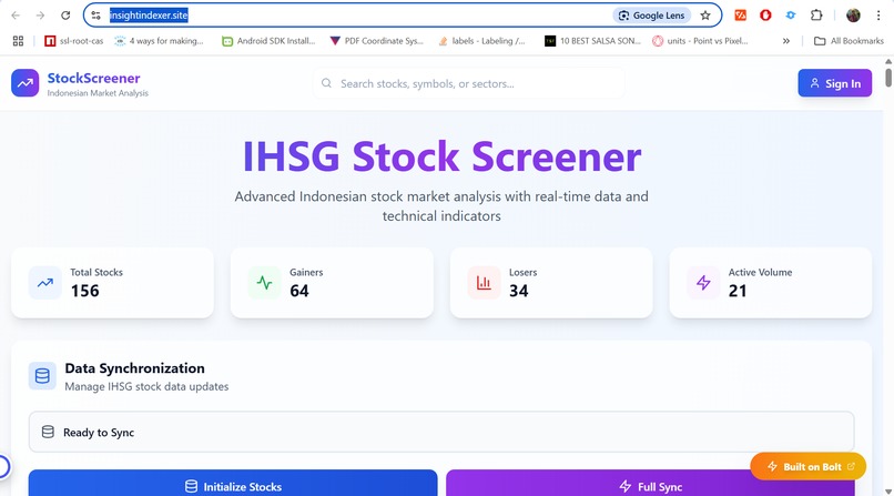 IHSG Screener – screenshot 3