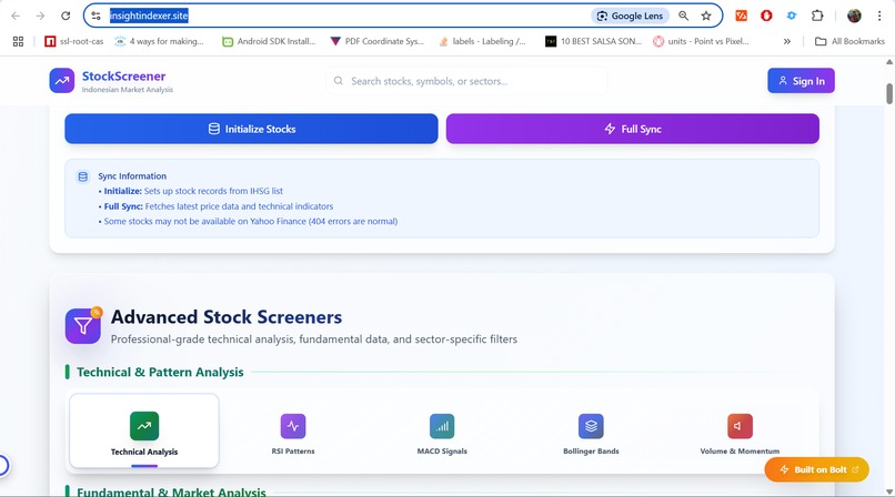 IHSG Screener – screenshot 4