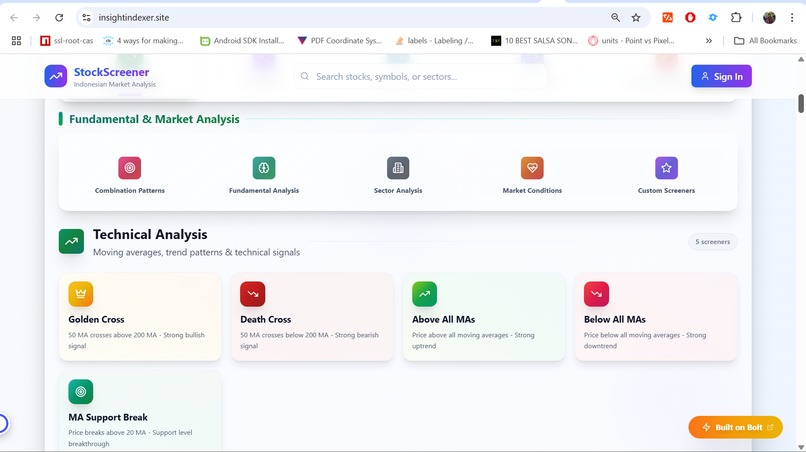 IHSG Screener – screenshot 5