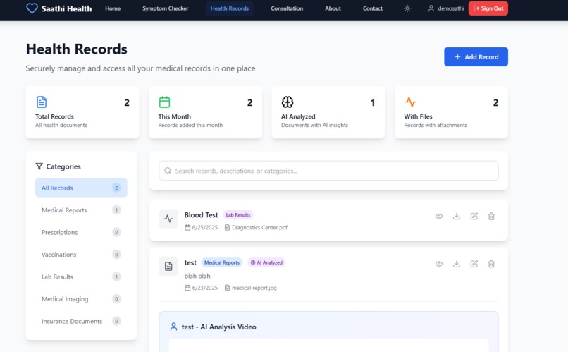 Saathi Health – screenshot 2