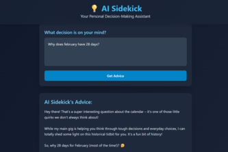 AI Sidekick for Everyday Decisions