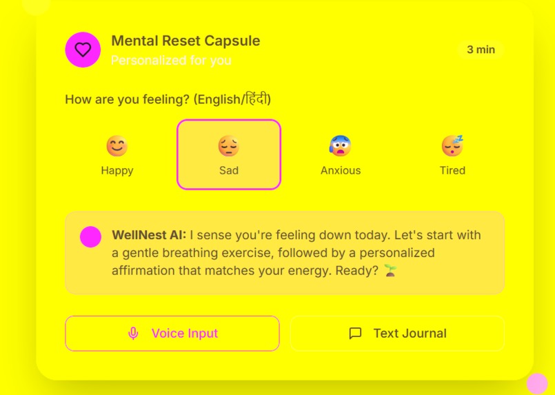 WellNest – screenshot 2