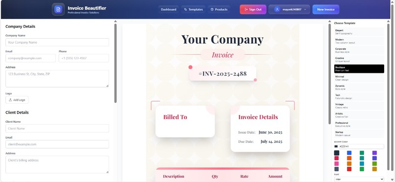 Invoice Beautifier  – screenshot 8