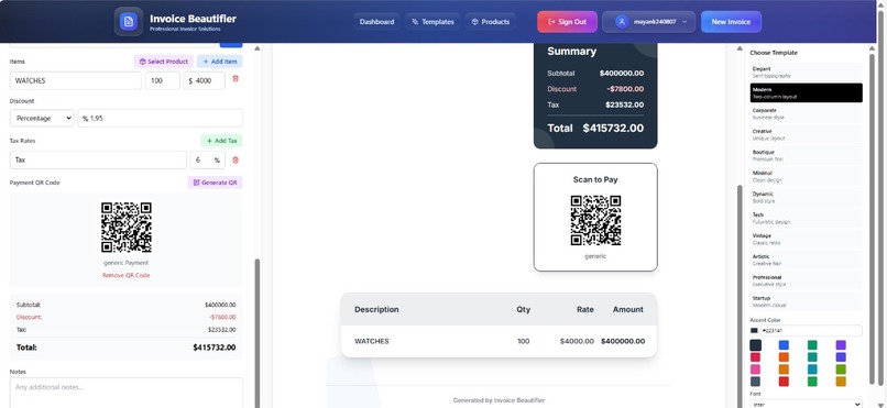 Invoice Beautifier  – screenshot 5