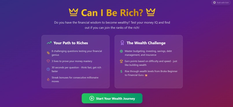 Can I Be Rich ?  – screenshot 1