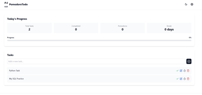 Smart Pomodoro Timer for Efficient Task Management – screenshot 1