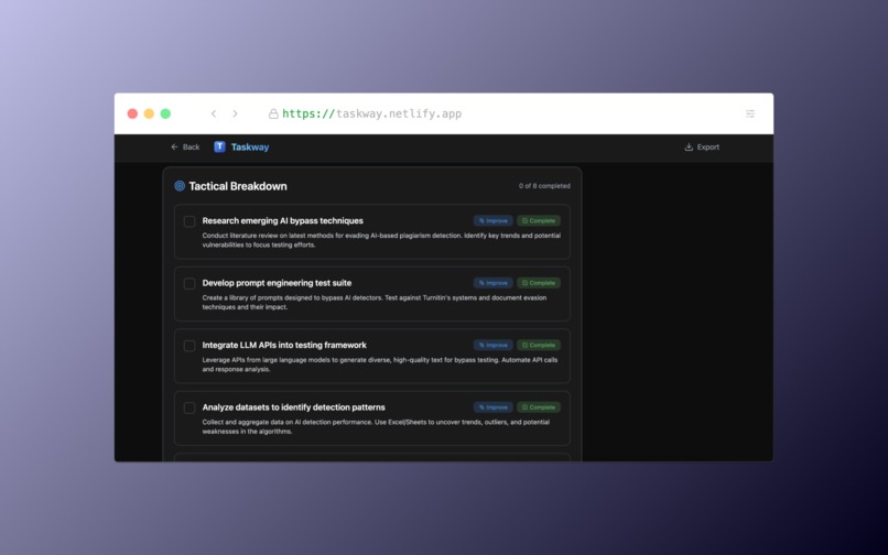 Taskway – screenshot 1