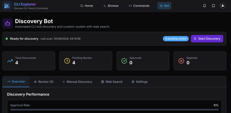 CLI Explorer – screenshot 4