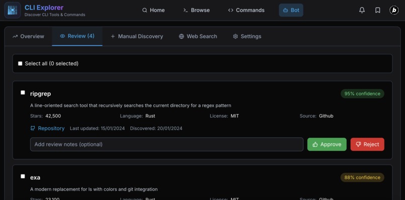 CLI Explorer – screenshot 5