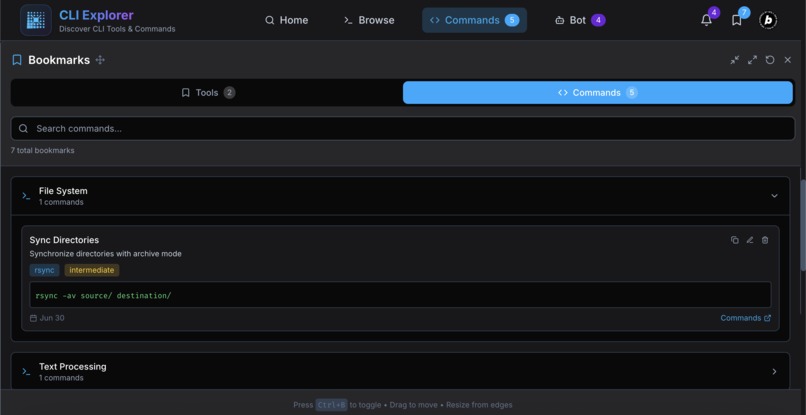 CLI Explorer – screenshot 6