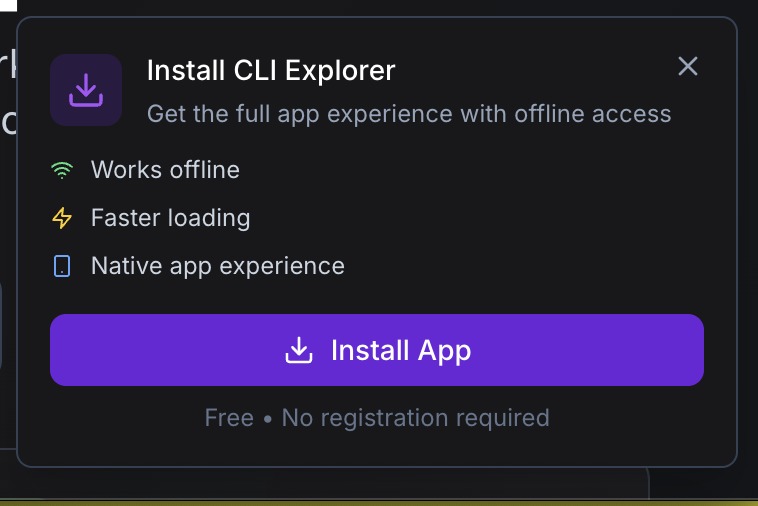 CLI Explorer – screenshot 7