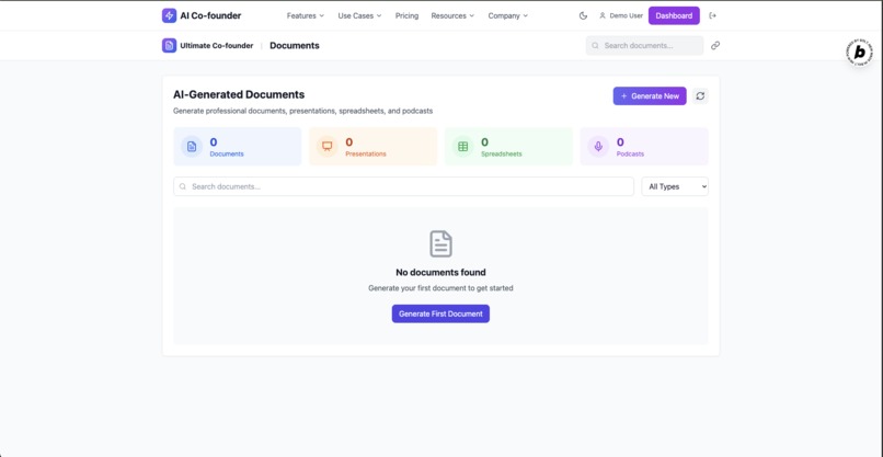 AI Co-Founder – screenshot 1