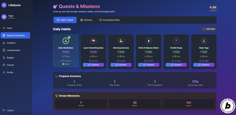Lifescore – screenshot 4
