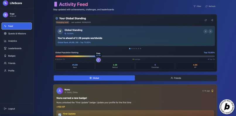 Lifescore – screenshot 1