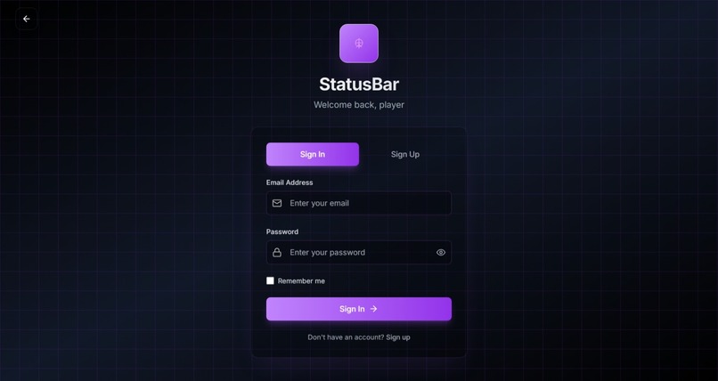 Status Bar – screenshot 1