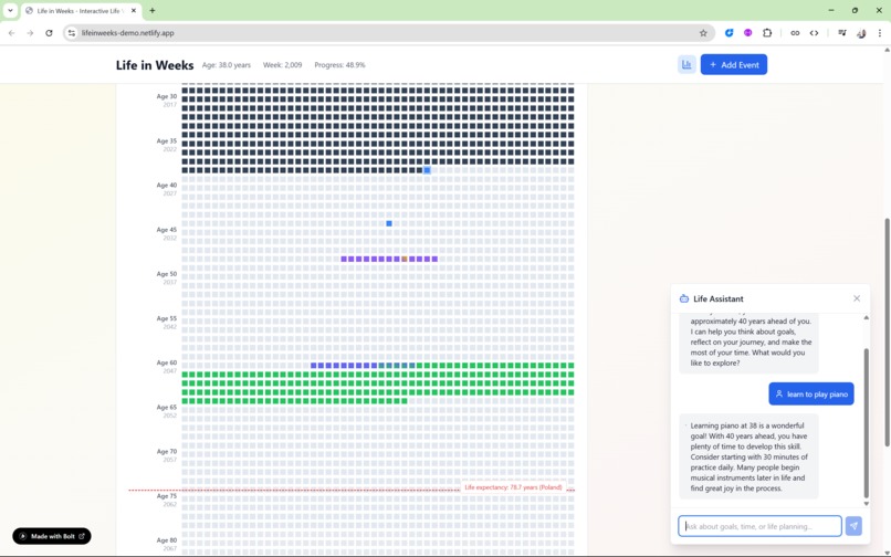 Life in Weeks – screenshot 6