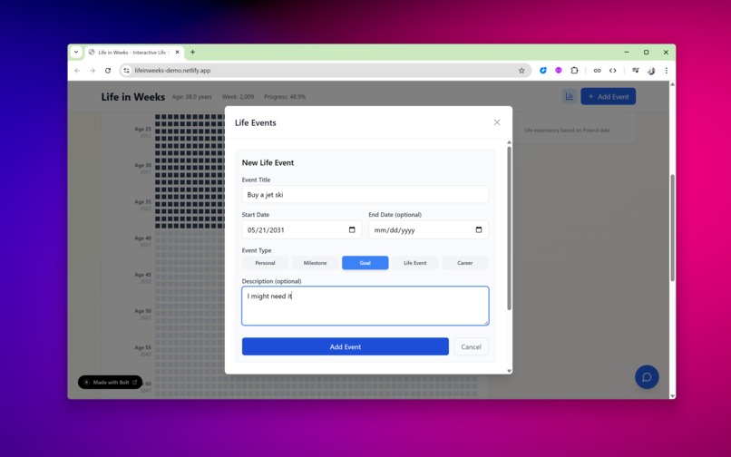 Life in Weeks – screenshot 3