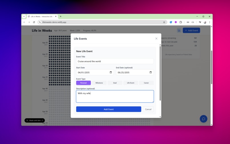 Life in Weeks – screenshot 4
