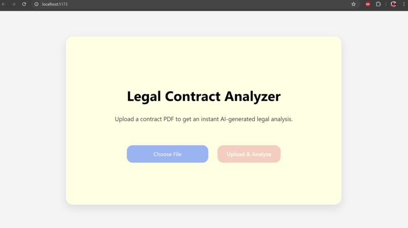 Legal Contract Analyzer – screenshot 2