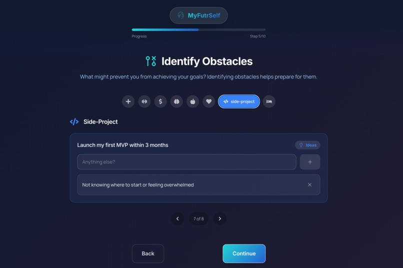 MyFutrSelf – screenshot 2