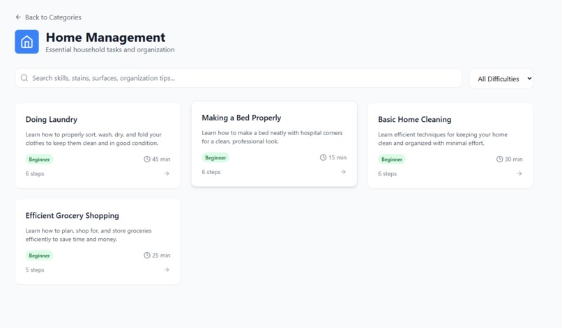 Skillnest – screenshot 1