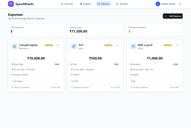 SpendWiseAI – screenshot 4