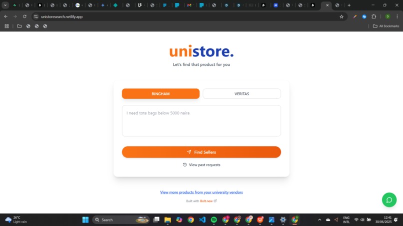 UNISTORE SEARCH – screenshot 1