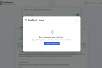 FactSnap – AI Powered Fact-Checking App