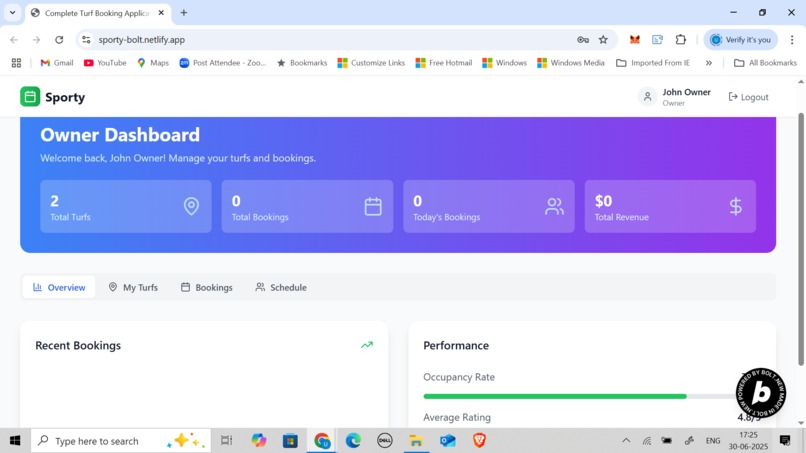 Sporty - Sport Turf booking application – screenshot 4
