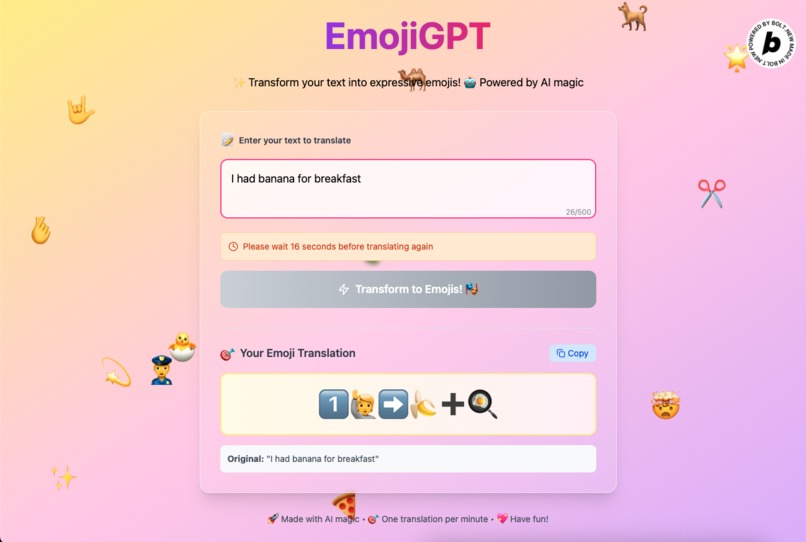 EmojiGPT – screenshot 1