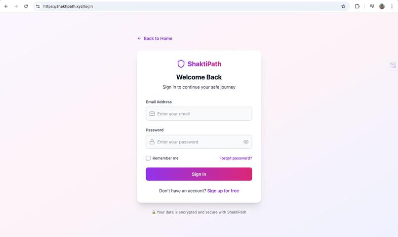 ShaktiPath - a time-aware safe-route planner – screenshot 1