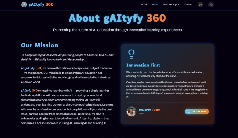 gAItyfy 360 Website – screenshot 3